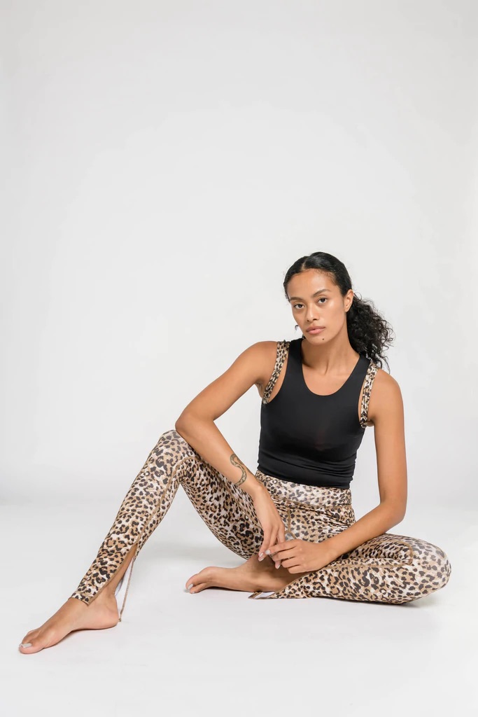 WORKOUT LEGGING - BROWN LEOPARD