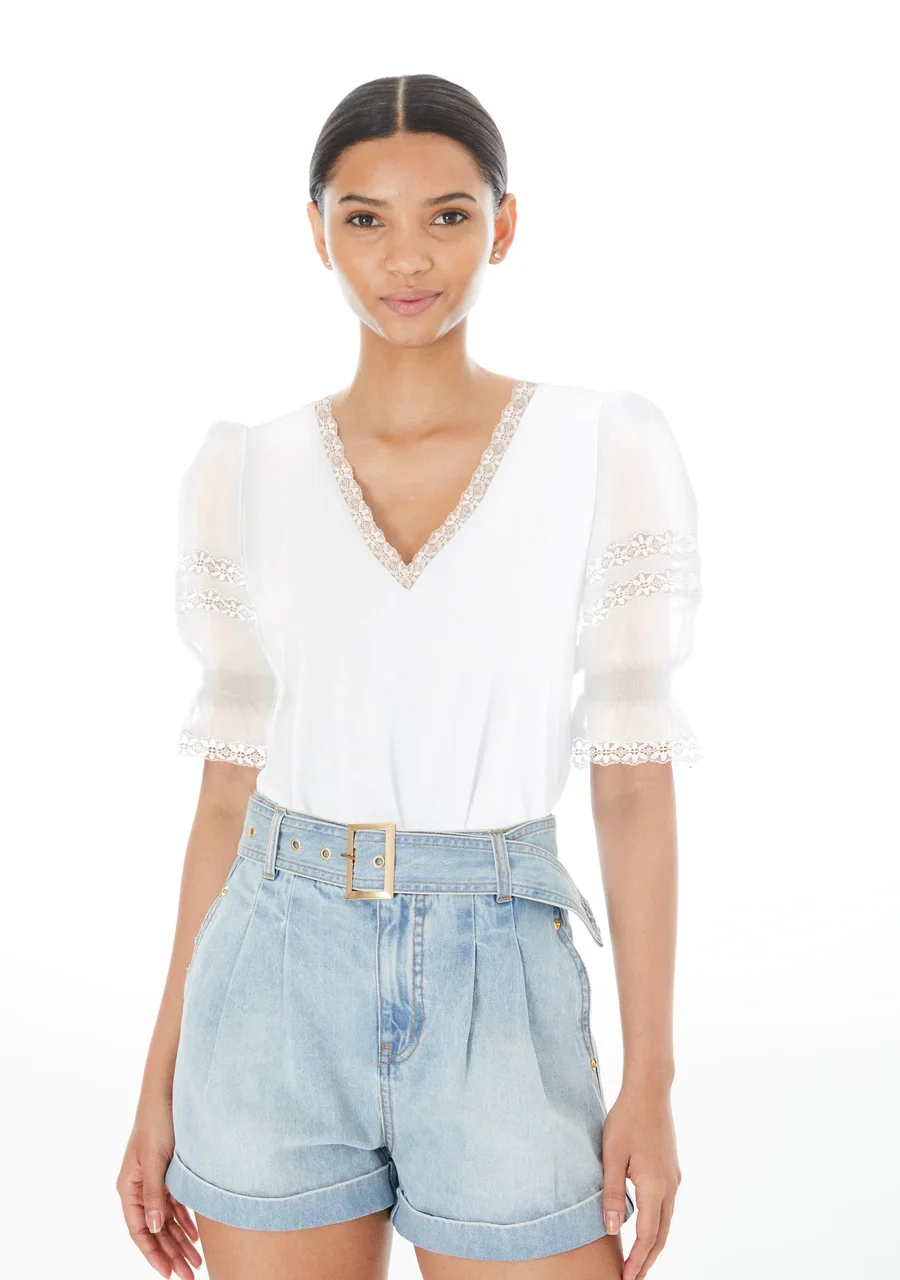 GENERATION LOVE - RENEE TOP - WHITE