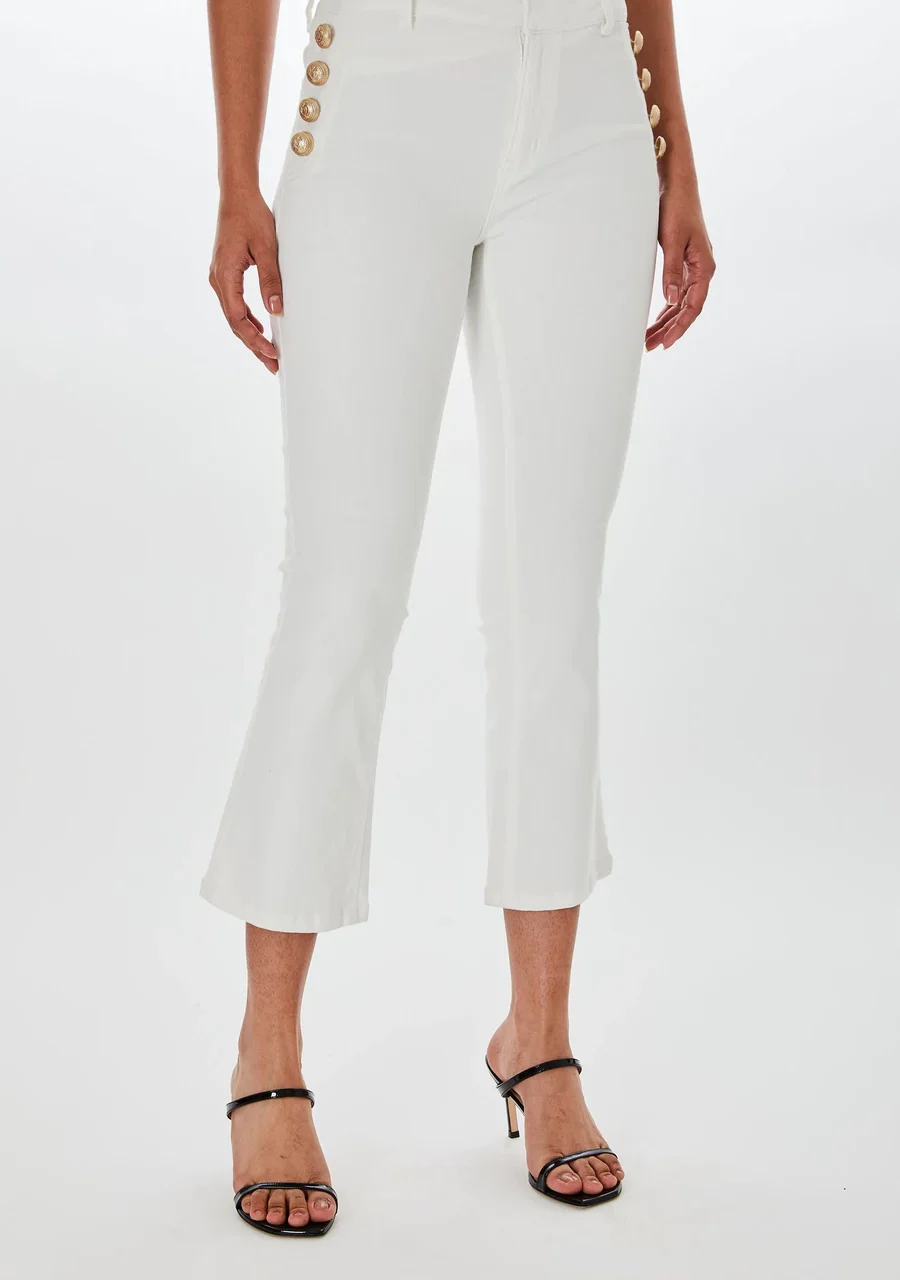 AMIRAH DENIM PANTS WHITE