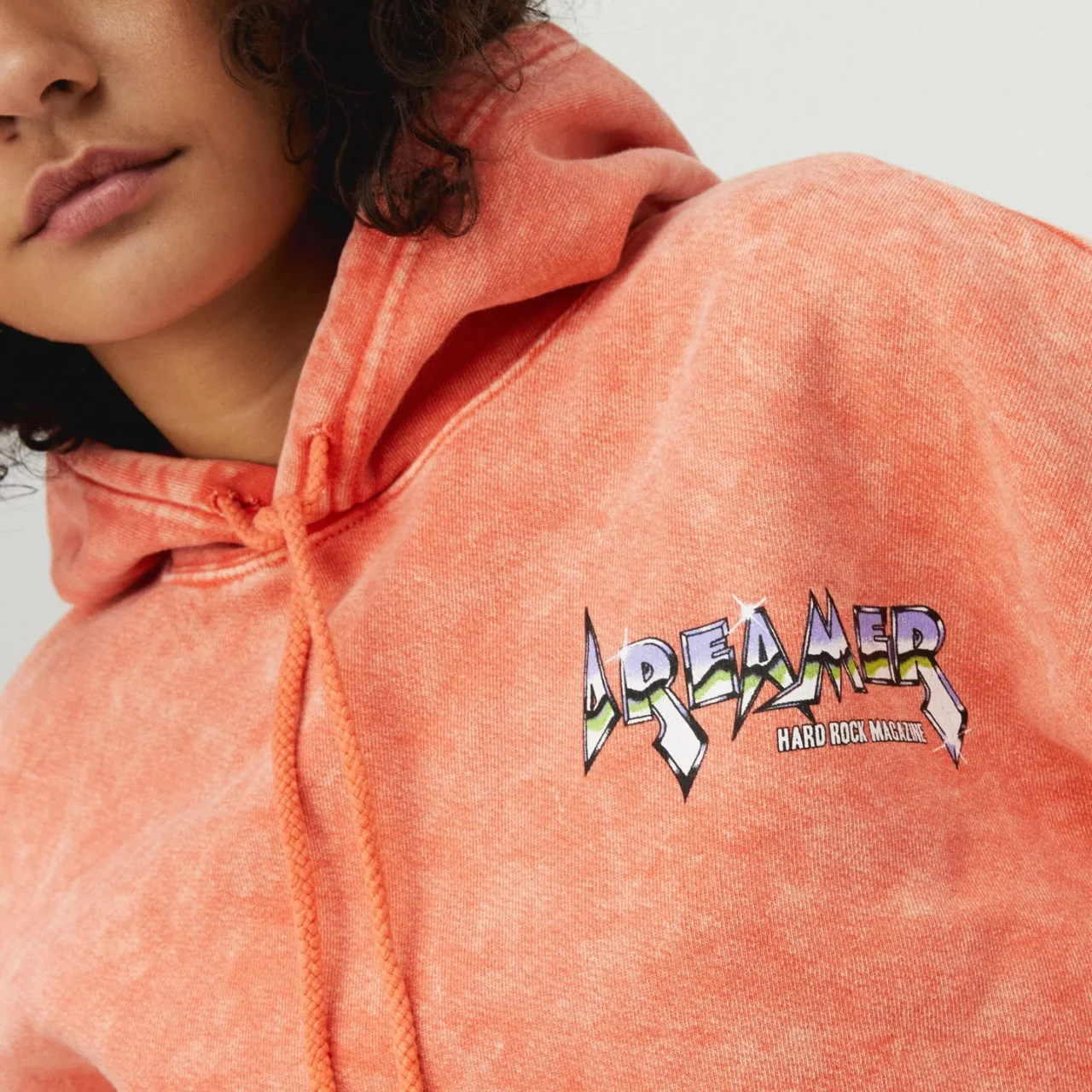 DAYDREAMER HARD ROCK MAGAZINE CROPPED HOODIE