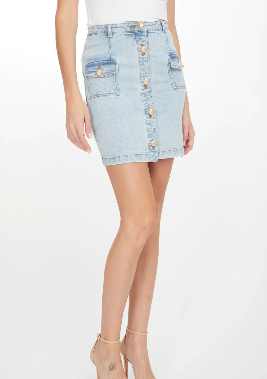 TILDA STRETCH DENIM SKIRT