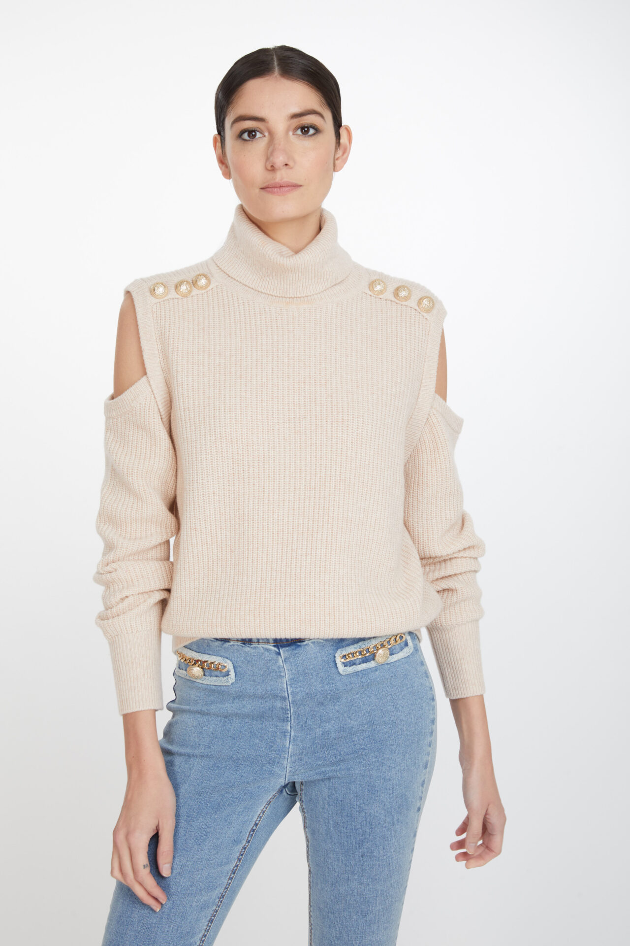 BIBI CUT-OUT SWEATER