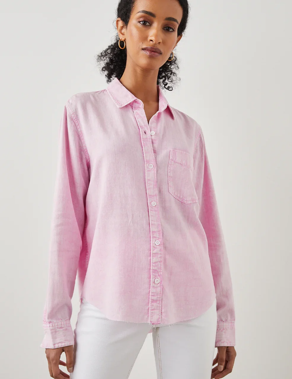 Ingrid Raw Shirt Cotton Candy