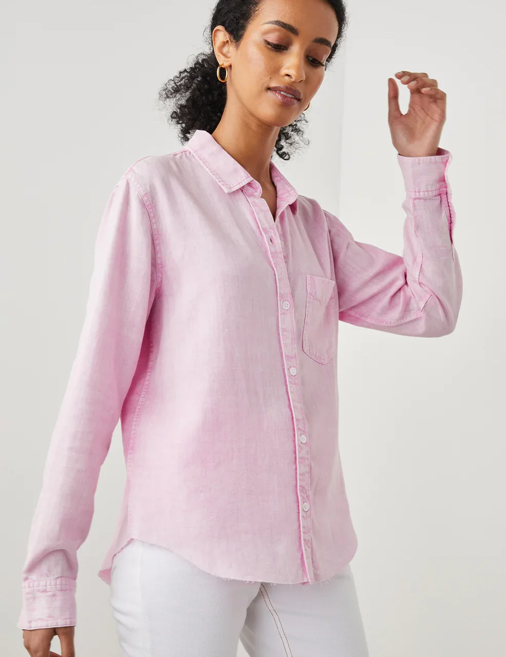 Ingrid Raw Shirt Cotton Candy