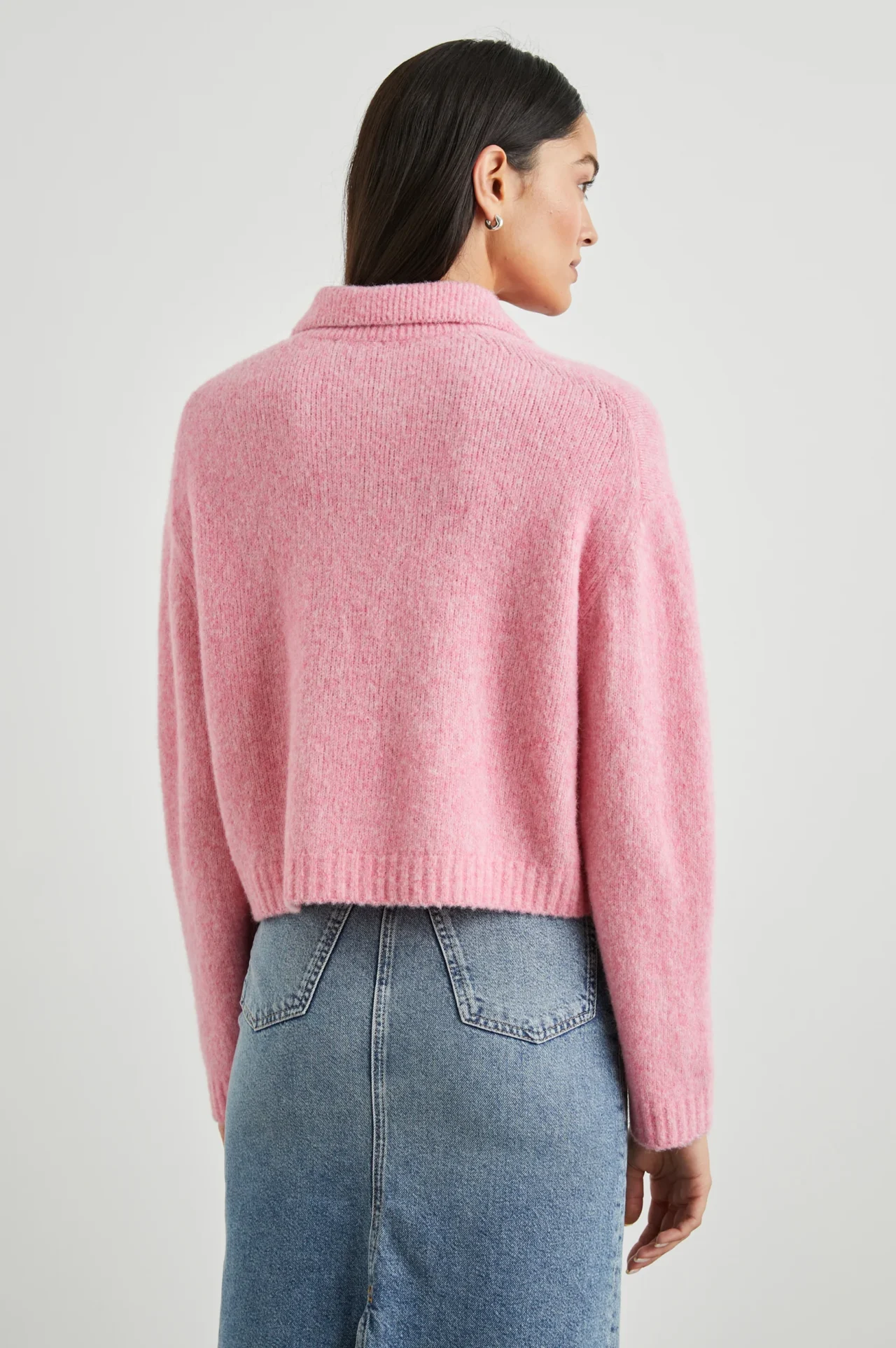 Amber Sweater Heather Fuschia