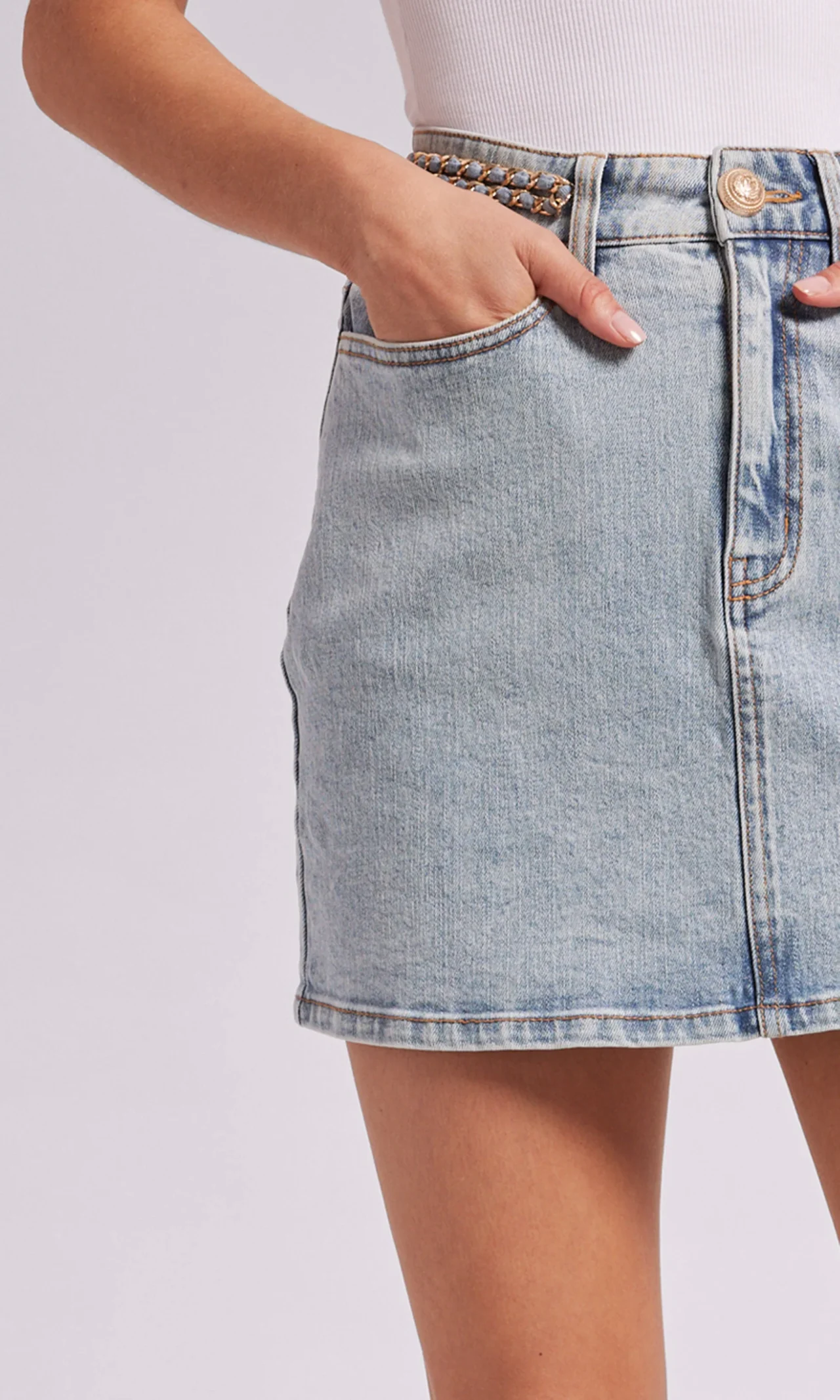 SYDNEE DENIM SKIRT