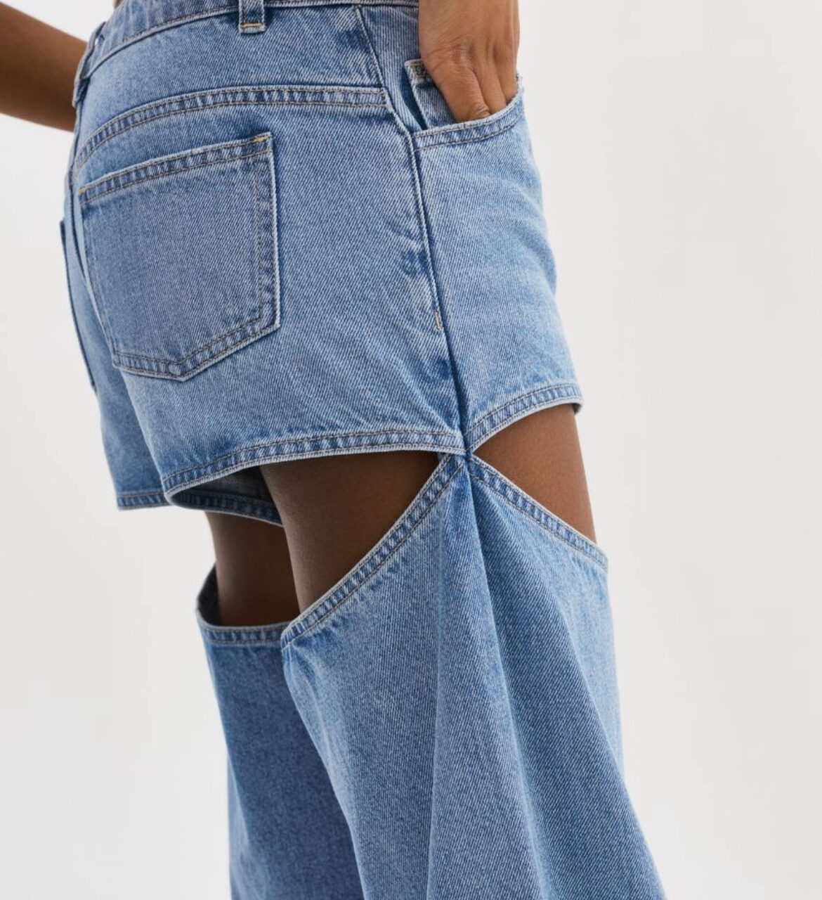 JAYLENE | DENIM CUT-OUT JEANS