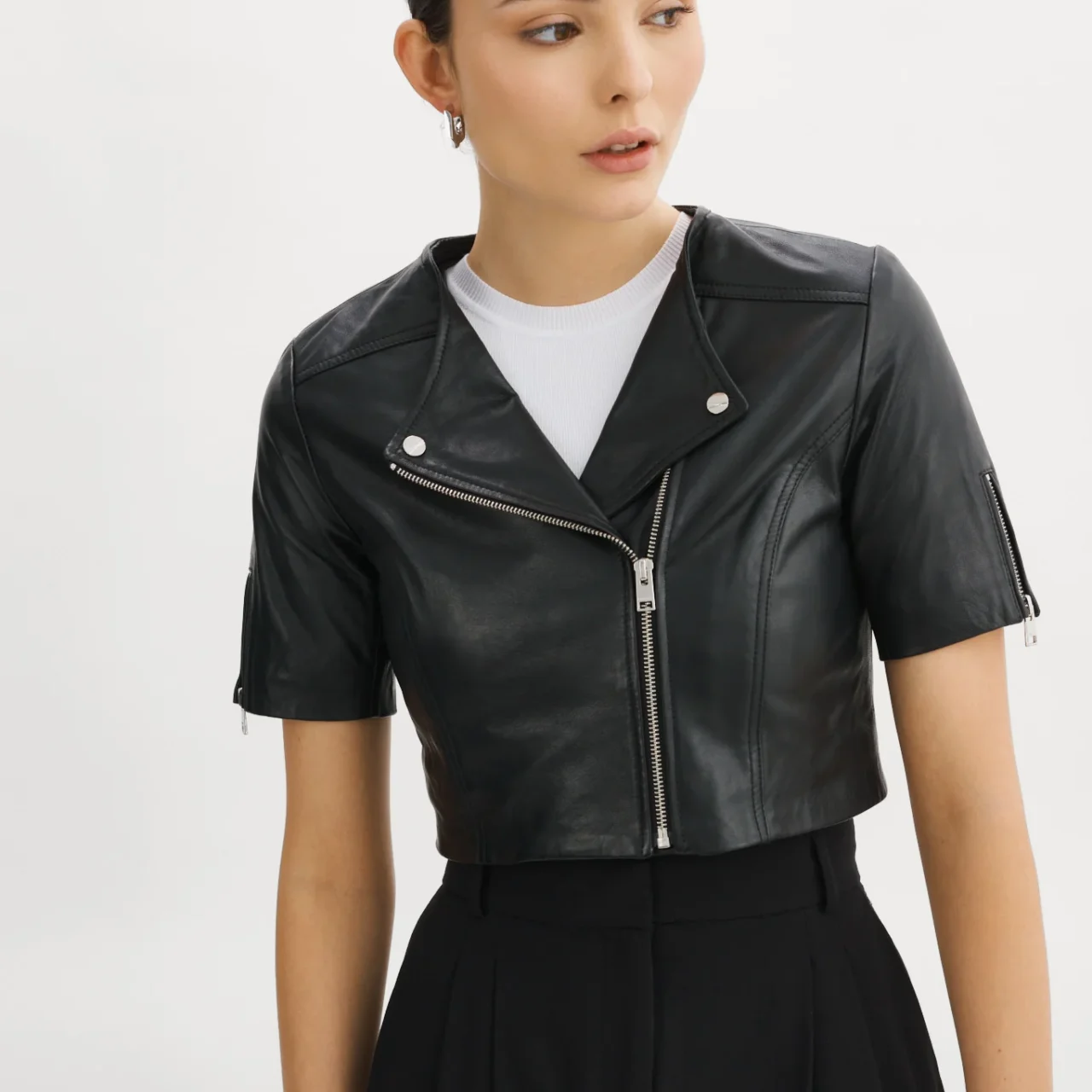 KIRSI | CROPPED BIKER JACKET