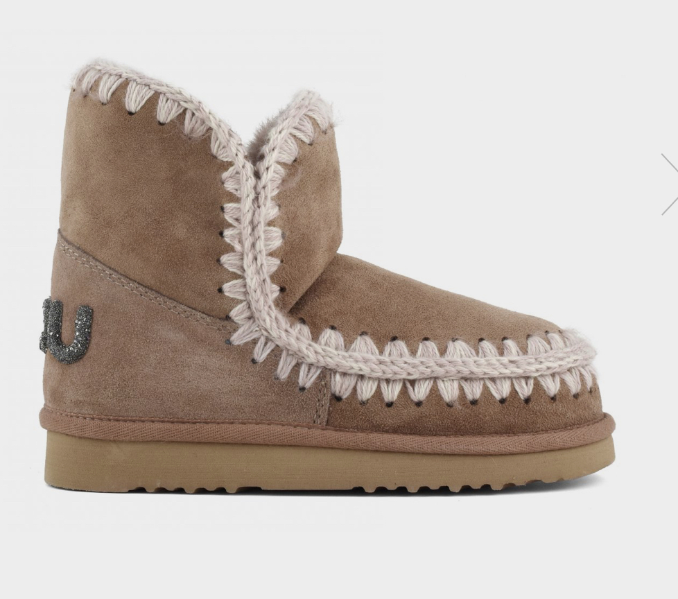 Eskimo 18 glitter logo Pink brown