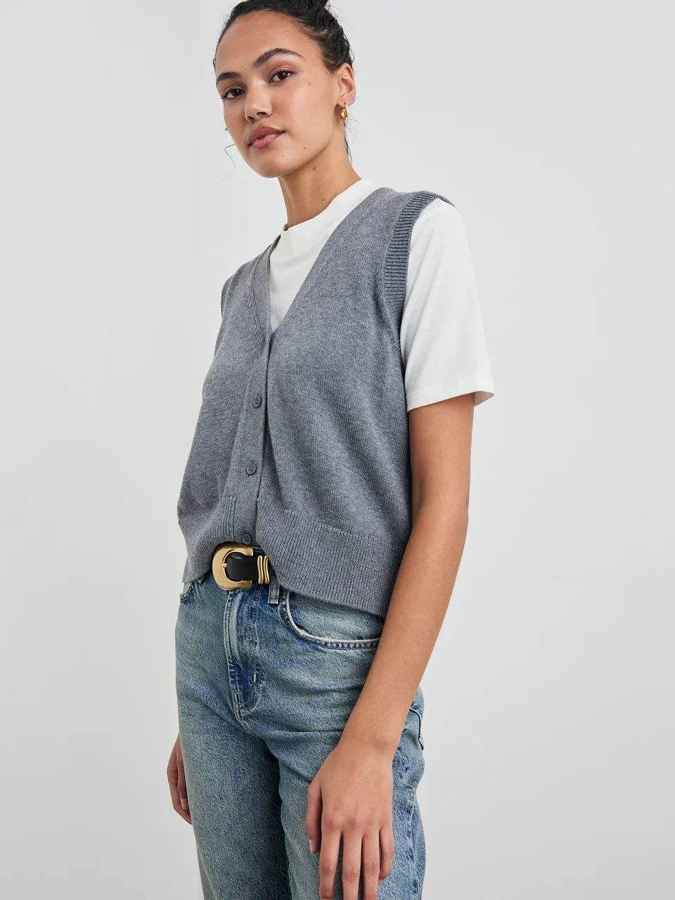 Annika Vest Charcoal