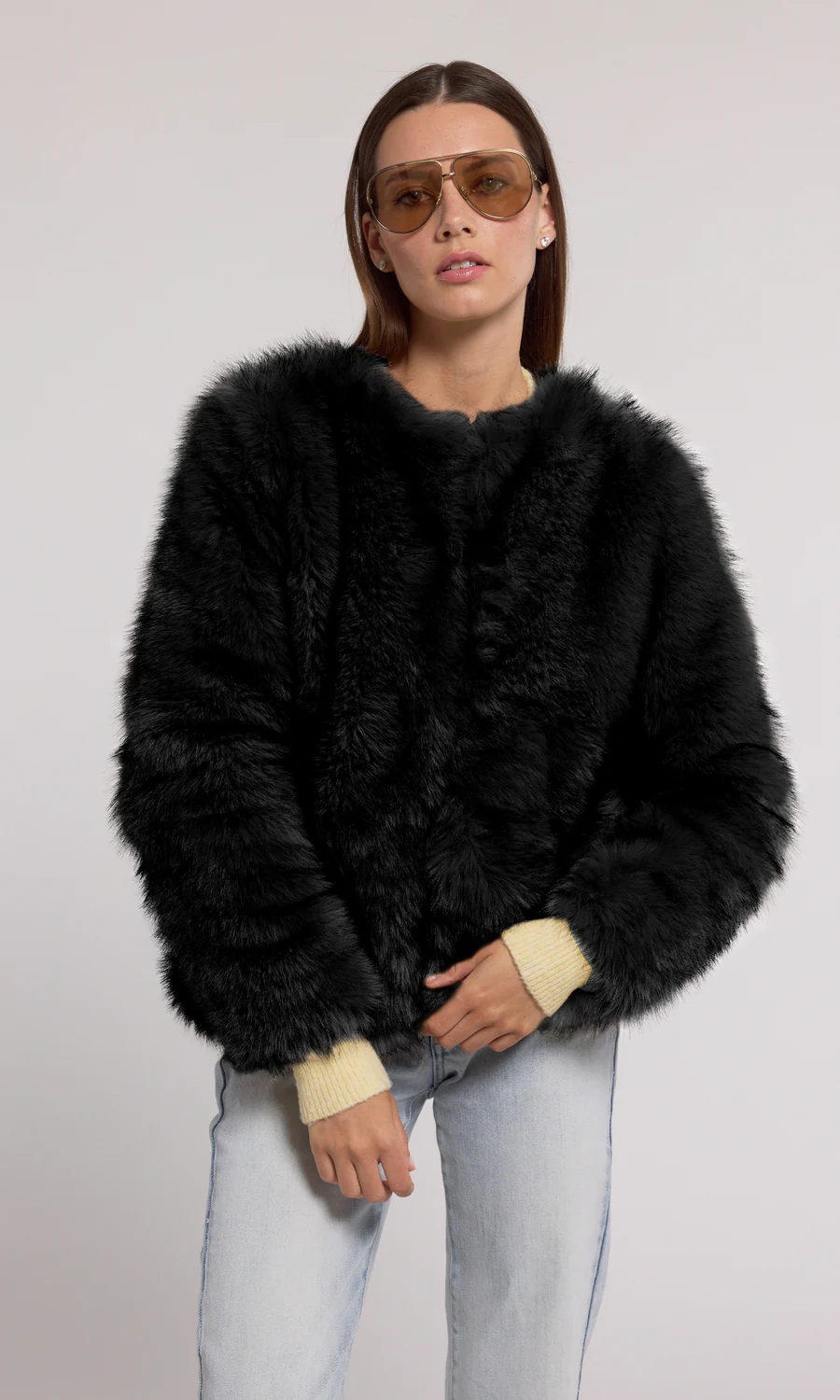 LUCAS FAUX FUR JACKET